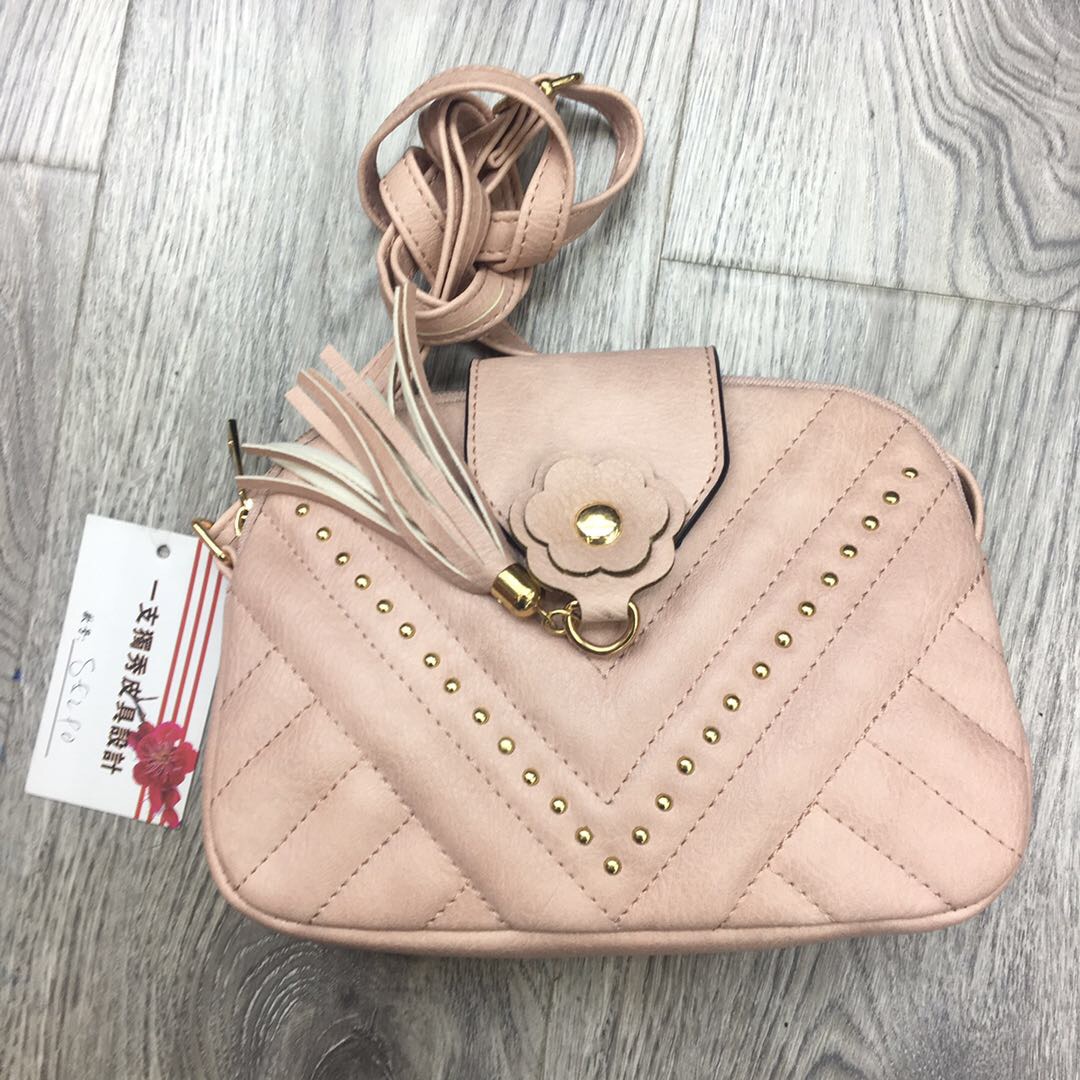 Factory Direct Pink Women's Small Handbag With Whiskers