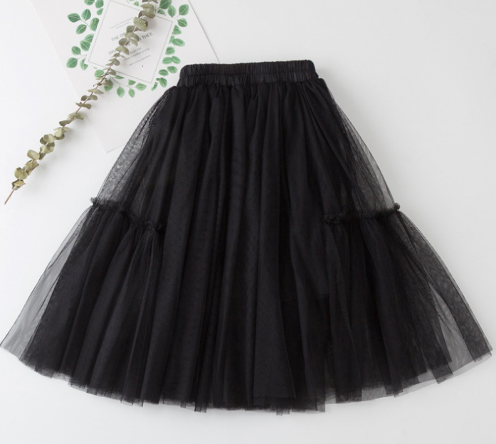 A Hundred Mesh Skirt Children's Half Skirt Summer New Foreign Style Pompous Skirt Four Seasons Princess Skirt Specification drawing