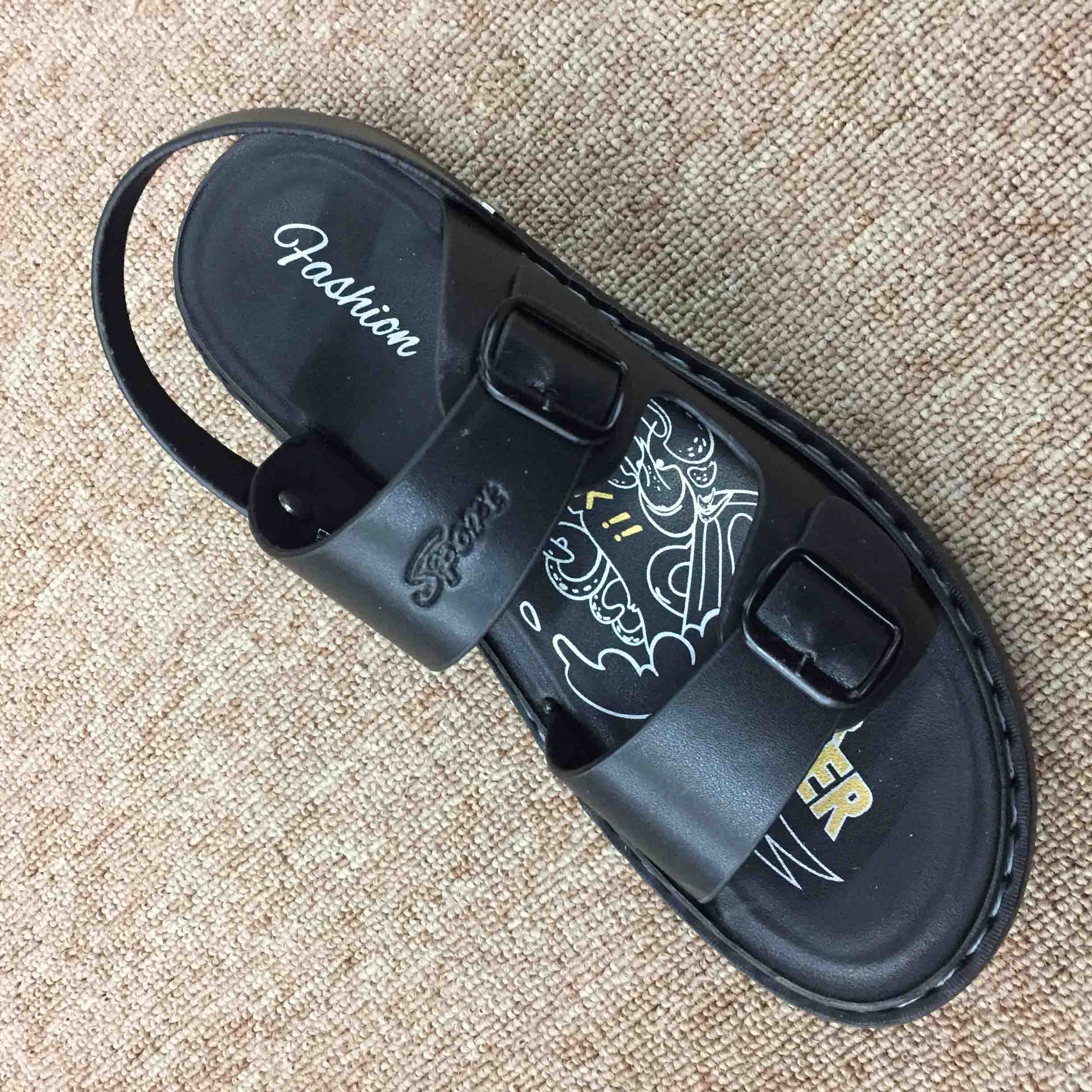 JG8367金戈2020新款广州真皮男士休闲运动凉拖鞋