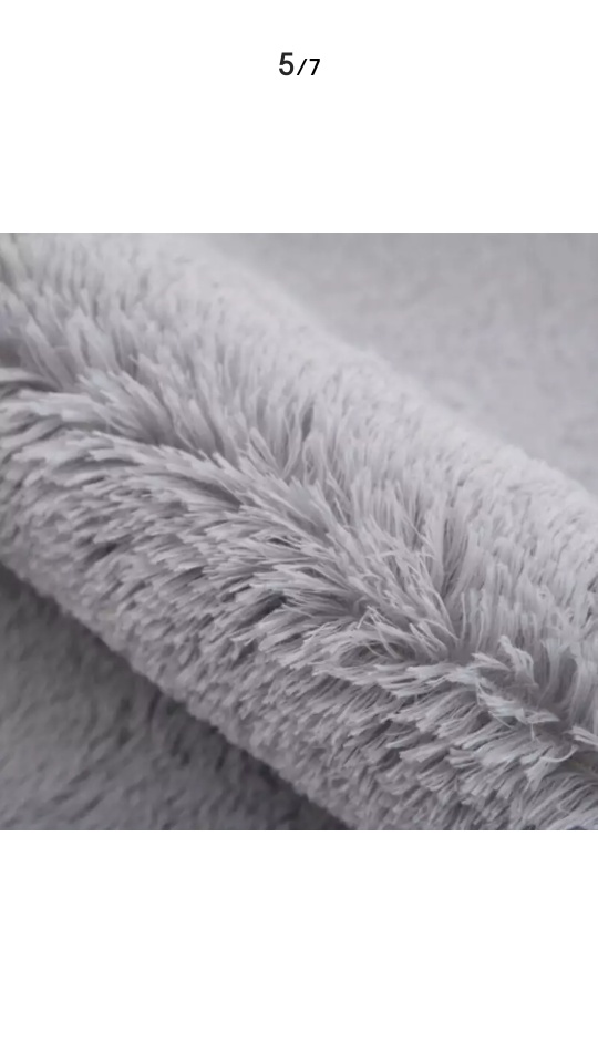 灰白纹理地毯北欧式简约现代美式客厅地毯沙发茶几垫床边毯细节图