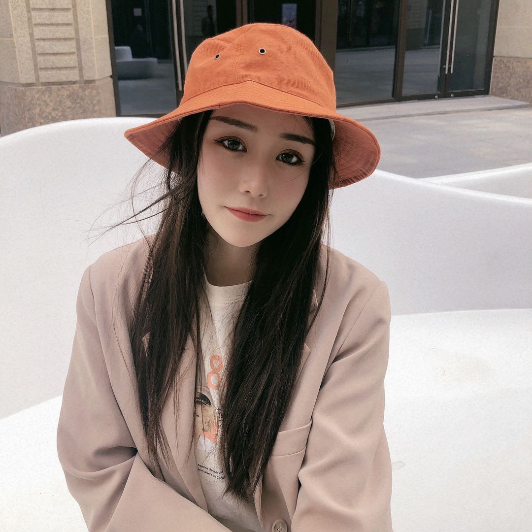 Fisherman Hat Female Windproof Rope Shade Face Korean Version Of The Tide Out Of Swimming Net Red Soft Sister Newyork Casual Male Ins details Picture
