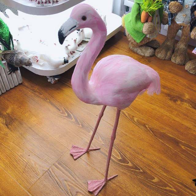 仿真烈火鸟摆件羽毛泡沫假小鸟田园装饰工艺品花园庭院道具