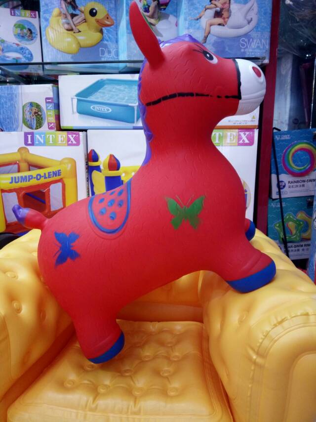 儿童玩具PVC充气小马玩具图