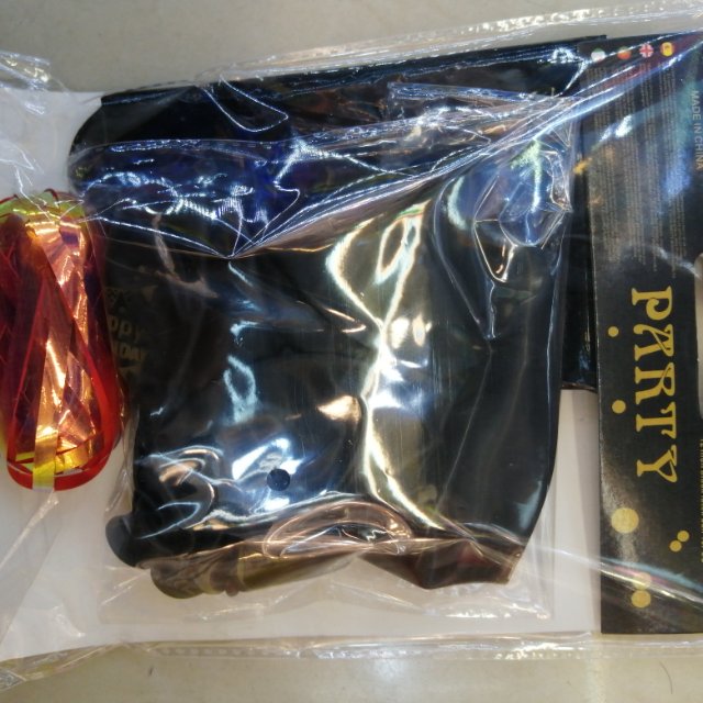 Black balloon set, party balloons, latex balloons Specification image