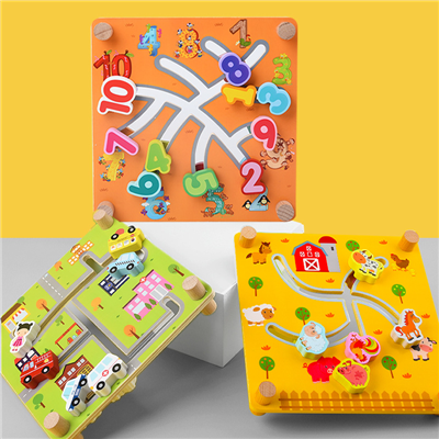 Children digital two-sided maze running blocks girls logical thinking jigsaw puzzles boys early education intelligence development teaching thumbnail