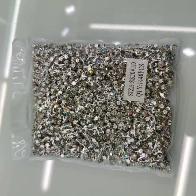 8mm水晶玻璃爪钻彩色手缝钻服装辅料舞蹈演出服装饰钻贴钻