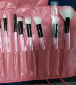 24 Plastic Handle Brush Multi-Color Set Bag For General Makeup Specification drawing