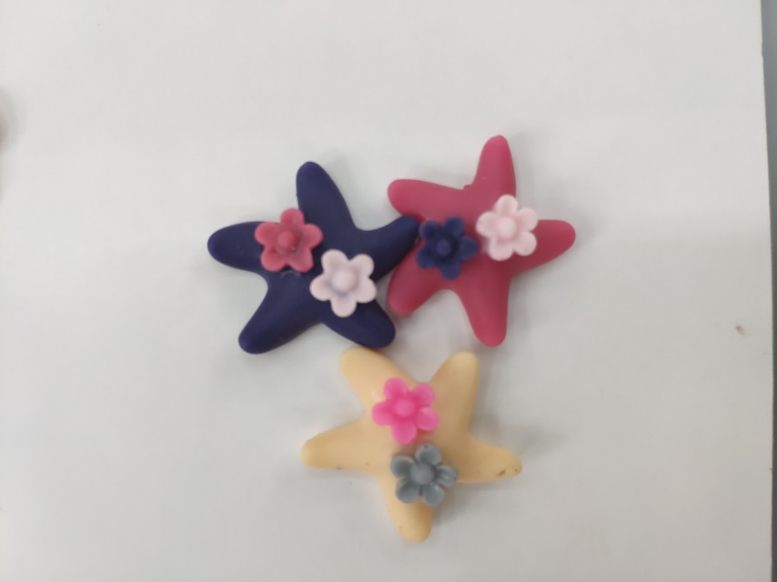 Imitation cream glue DIY cartoon jewelry resin accessories star flowers thumbnail
