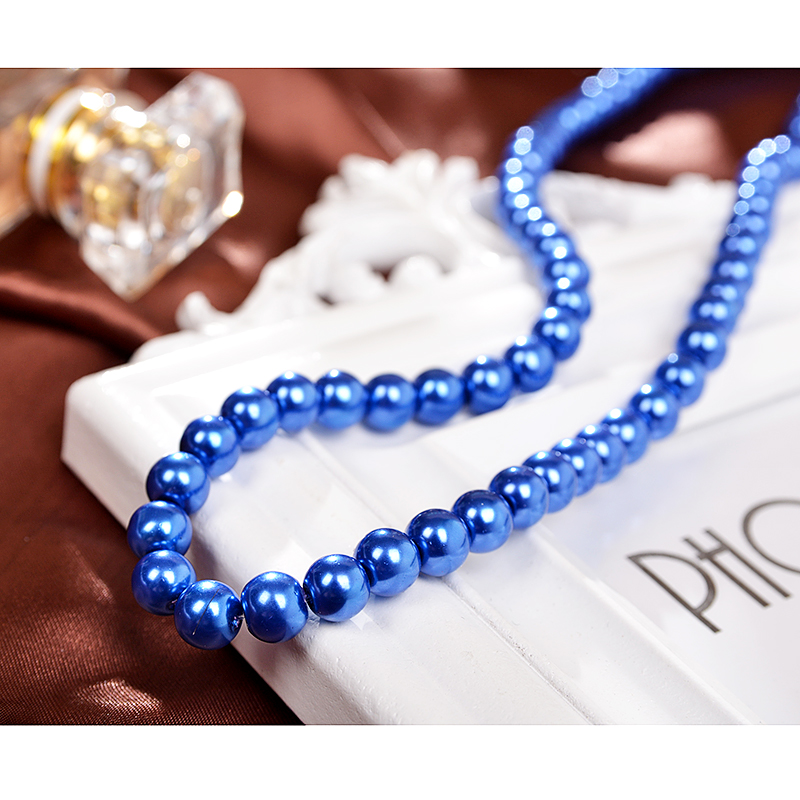 DIY散珠材料玻璃仿珍珠玻璃珍珠人造珍珠优质不掉皮不掉色粉色