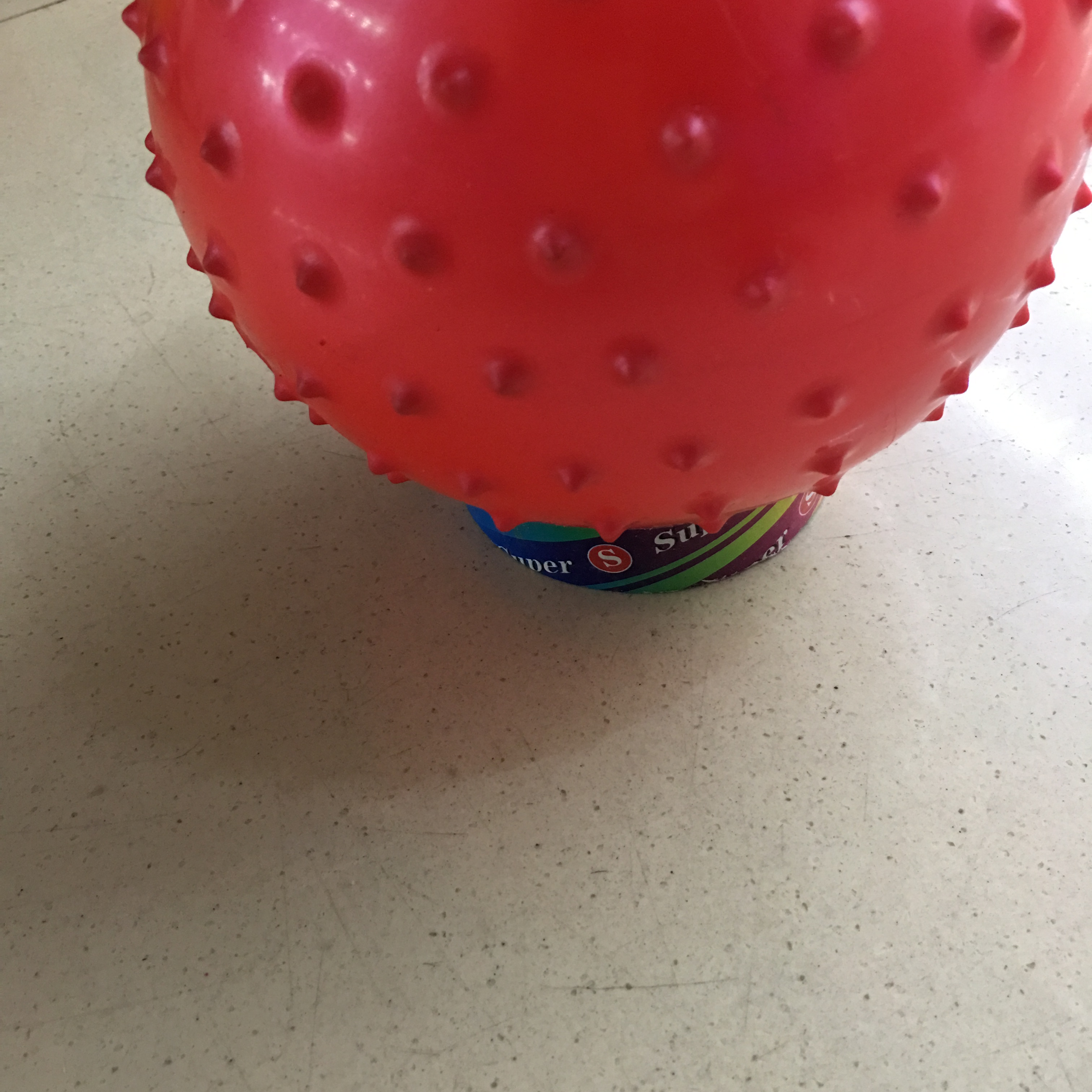 Leather Ball Children's Toys Kindergarten Special Elastic Pat Ball Non-Toxic Massage Ball Baby Home Specification drawing