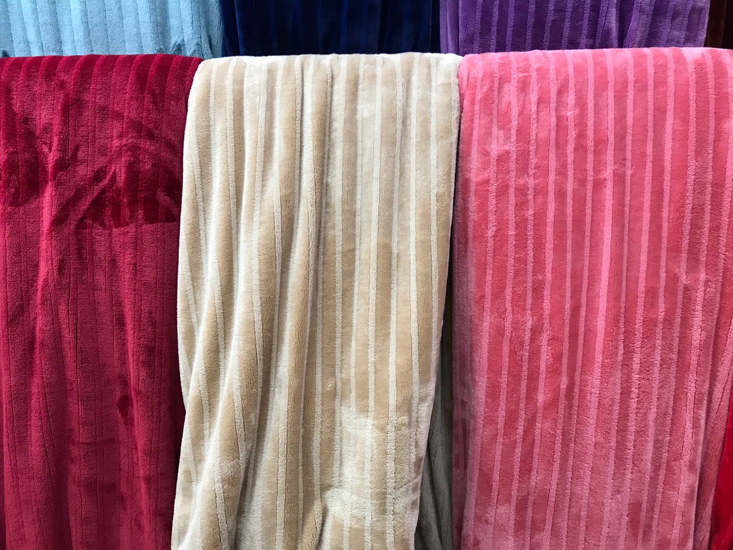 Simple Plain Striped Checkered Flannel Blanket 200*230