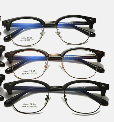 The new TR90 glasses frame is a bestseller on the Internet, featuring an ultra-light frame for myopia details Picture