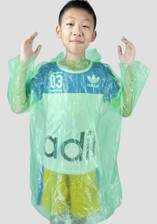 韩版一次性儿童雨衣加厚领处收口袖处松紧户外小童小学生雨衣批发