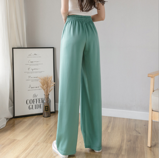 Cloud pants Women's long, wide-leg, high-waisted, loose, large-sized straight-leg pants casual and versatile floor-length women's pants Specification image