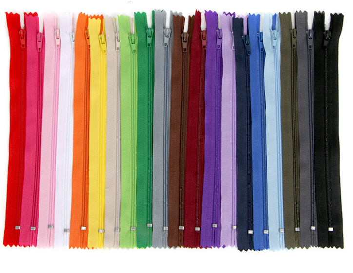 Color No. 3 nylon access control zipper, 20CM nylon closed-tail zipper, pants and clothing zipper