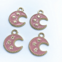DIY alloy decorative pendant, accessory, moon metal small pendant details Picture