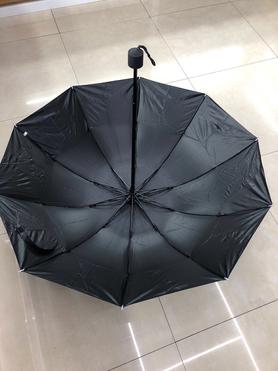 Tri-Fold Umbrella With Vinyl Stripes Specification drawing