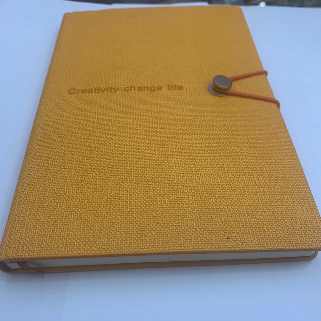 创意绑绳带扣笔记本商务记事本子定制办公会议本