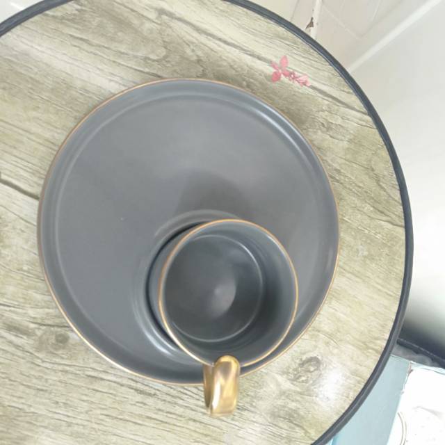 简约陶瓷咖啡杯家用杯碟杯子情侣咖啡杯网红茶杯细节图