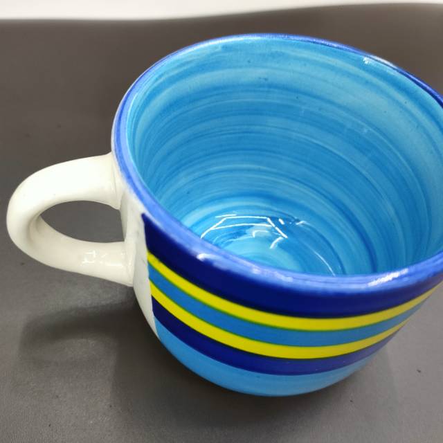 Rainbow Cup Hand-Painted Ceramic Cup details Picture