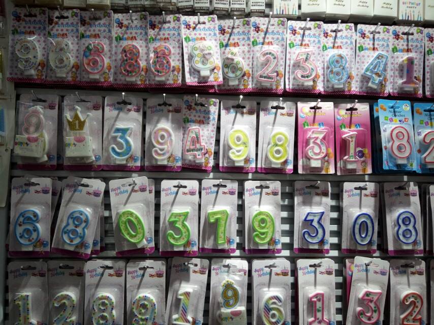 Cartoon digital candles for birthday party supplies thumbnail
