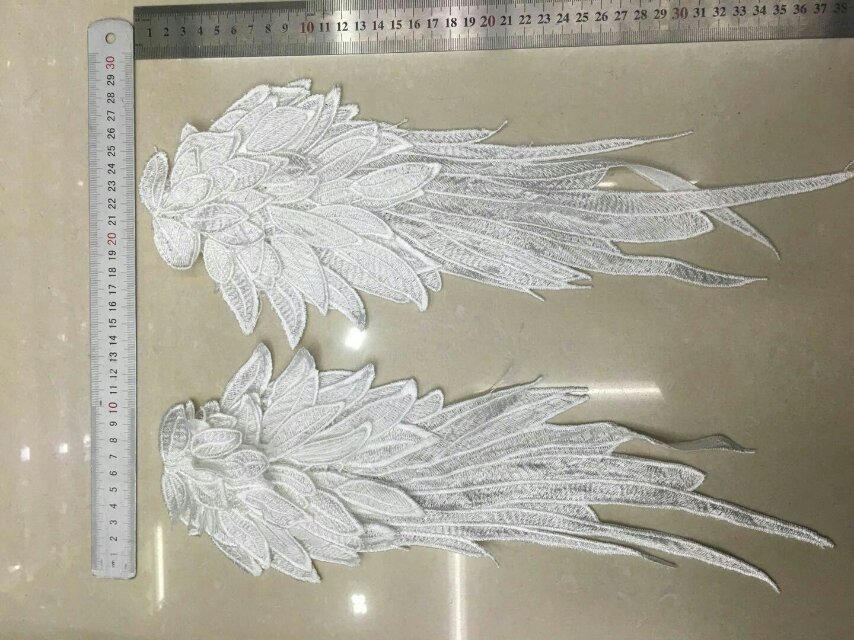 Guangdong embroidery water-soluble lace clothing accessories wholesale lace, nylon white lace details Picture