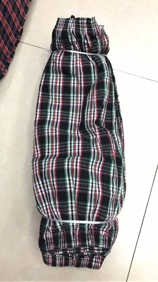 Adult Cotton Plaid Sleeve Female Household Extended Elastic Mouth Wear-Resistant Durable Kitchen Labor Protection Cotton Sleeve Specification drawing
