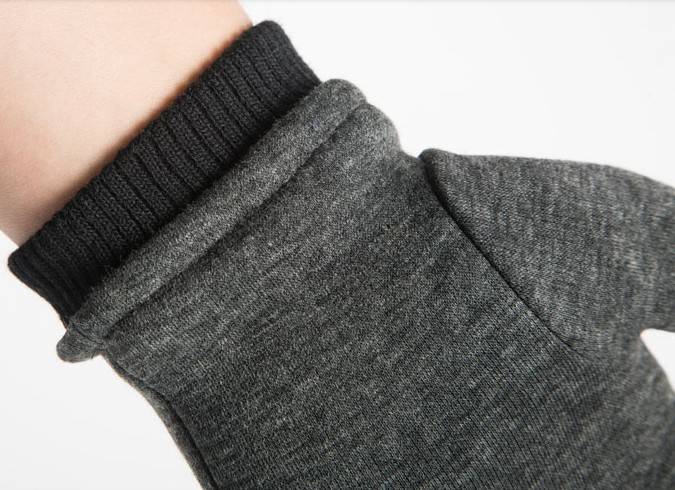 Gloves Ladies Fall/Winter Touch Screen Plus Fleece Warm Suede Cute Student Gloves For Cycling Winter Thickened For Cold Protection details Picture