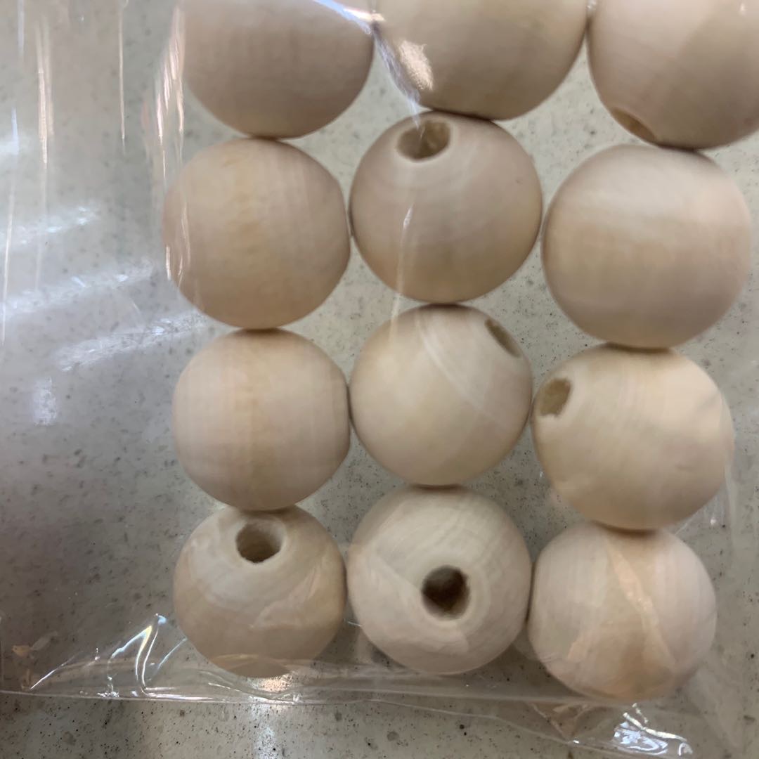 Jungle Elephant, natural wood color round beads, lotus wood beads, hand-strung beads, DIY jewelry accessories, Buddhist prayer beads, loose beads Specification image