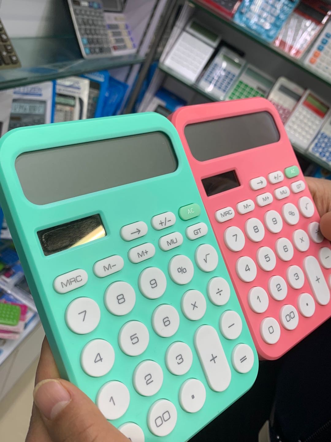 计算器带语音真人发音考试用办公用品大号大按键大屏幕女大学生会计专用小号便携记算机时尚计算器细节图