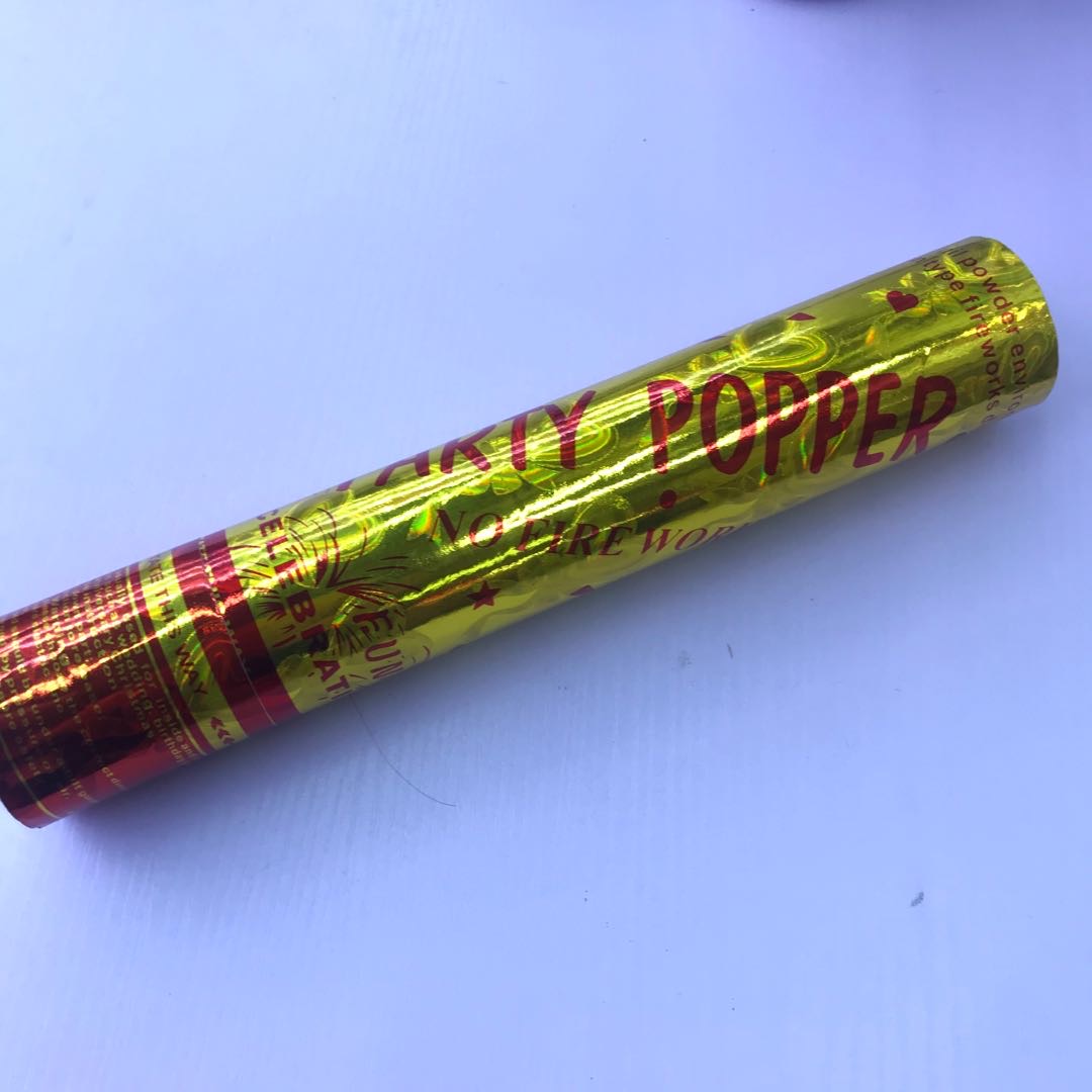 结婚用礼炮喷彩带礼花筒开业婚庆礼炮筒婚礼花瓣手持礼炮筒30cm产品图