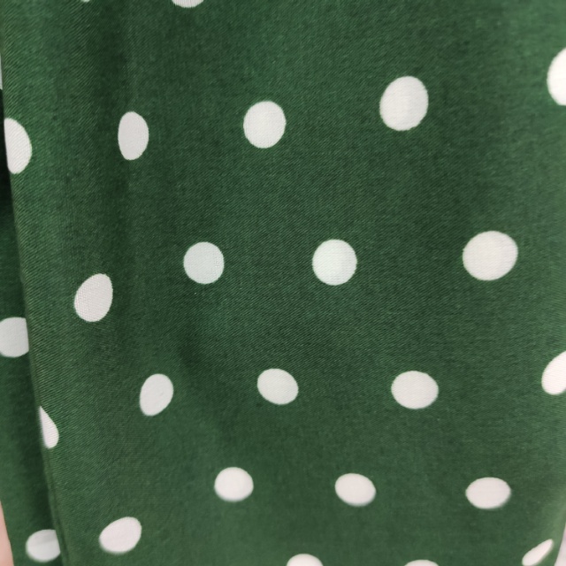 Polka dot encrypted four-sided elastic clothing decorative fabric available in multiple colors. Price negotiable Specification image