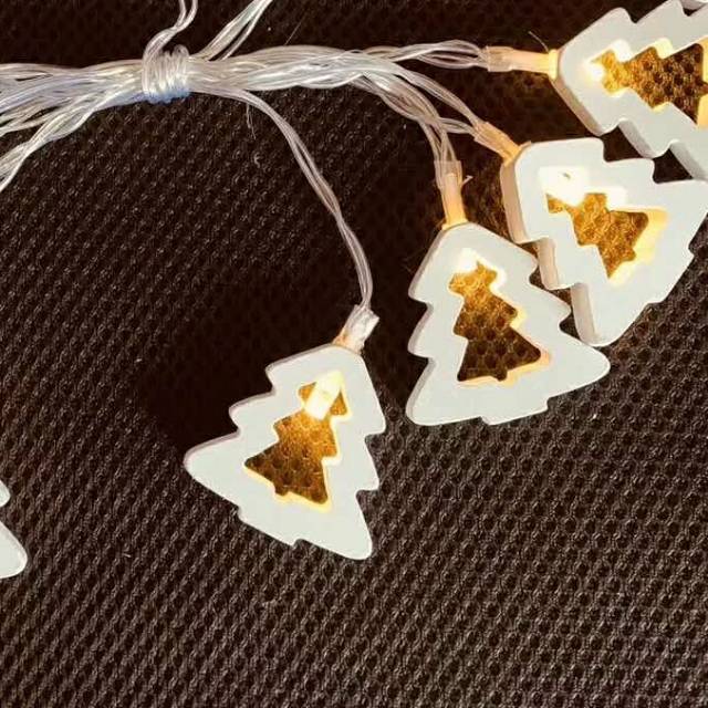 Christmas Decorative Lights Led Light String Lights Internet Red Romantic Small Light Bulb House Small Cage White Christmas Tree Shape New Year Star Lighting Lighting 11 details Picture