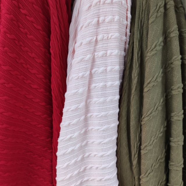 麻花纹电脑针织服装装饰布多色可选价格面议