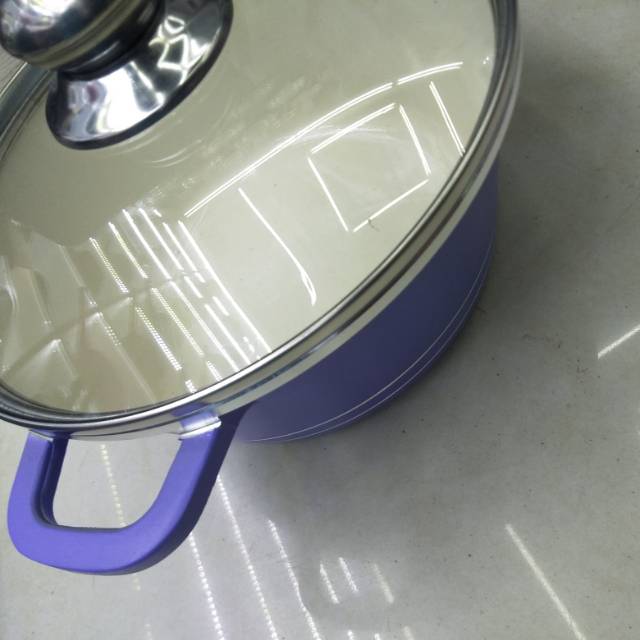 Non-stick pan, double-ear tourmaline soup pot, thickened double-bottom small soup pot, household stew pot, boiling pot, induction cooker, gas cookware