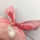 可收纳粉红卡通小兔兔4色彩印环保塑料手提袋细节图
