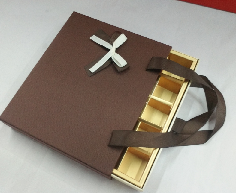 Tianxiang Craft Gift Box, creative gift, high-end special paper hand-held drawer, chocolate ribbon bow, gift box, packaging box, paper box Specification drawing