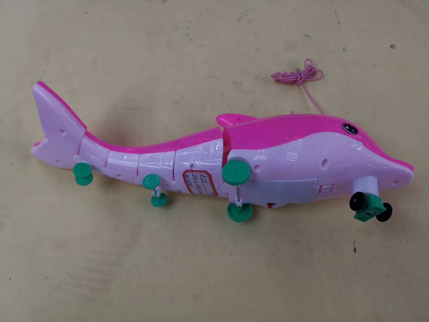 抖音同款网红牵线电动海豚宝宝玩具爬行会跑的儿童走路玩具产品图