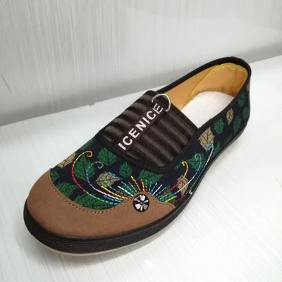 New Cloth Shoes Women Work Field Work Anti-Slip Wear-Resistant Soft Sole Single Shoes Rubber Shoes Beef Tendon Sole Shoes