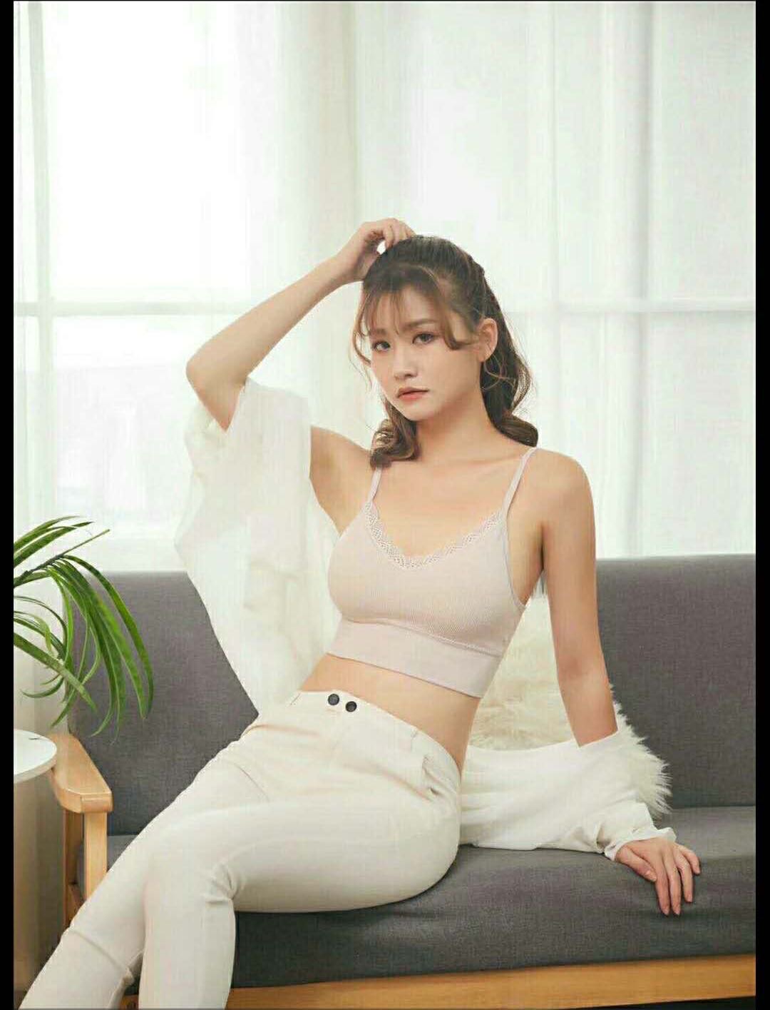 女士U型美背细肩带蚕丝美背文胸内衣产品图