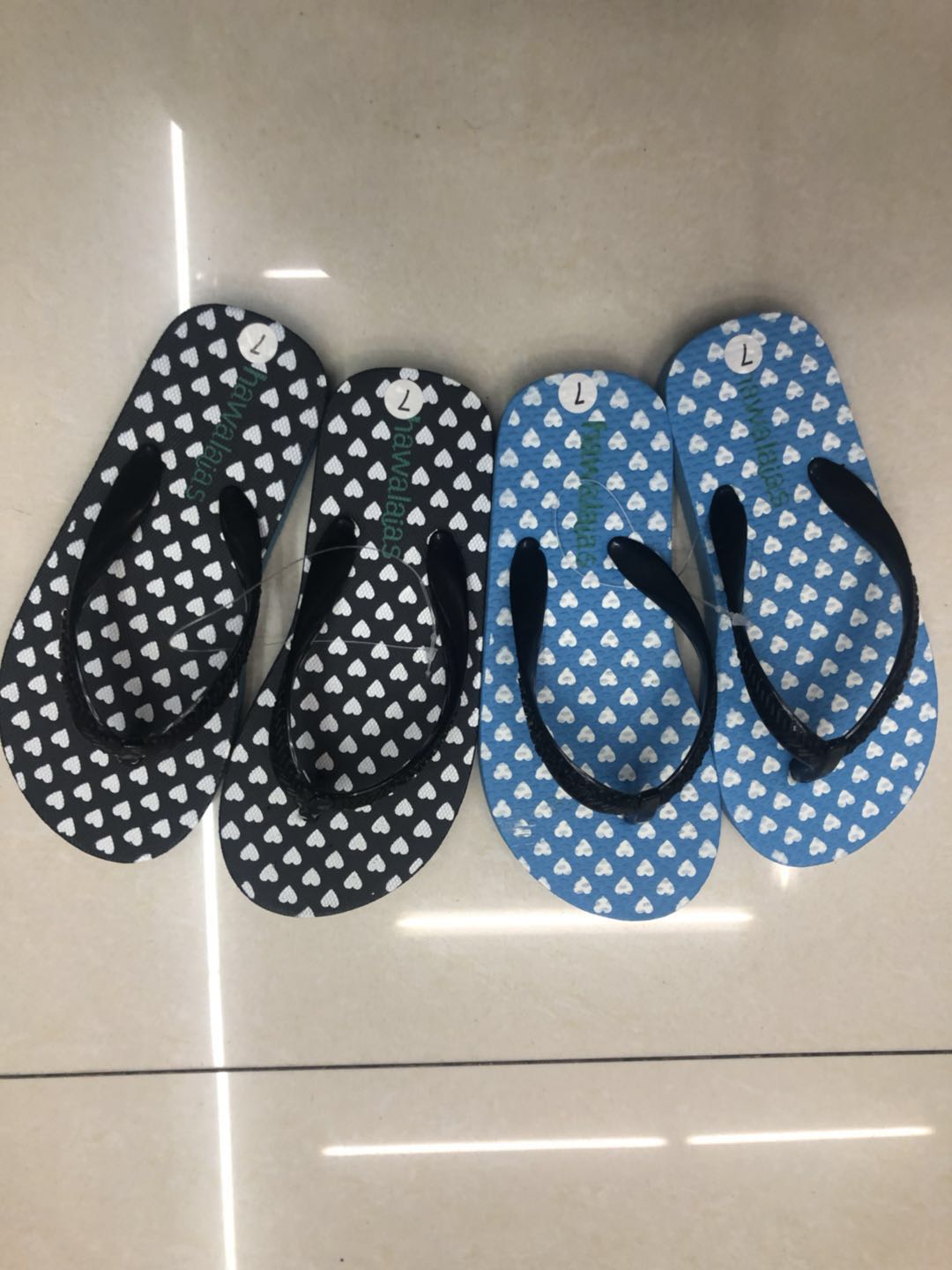 小毛2020款PE外贸童人字拖