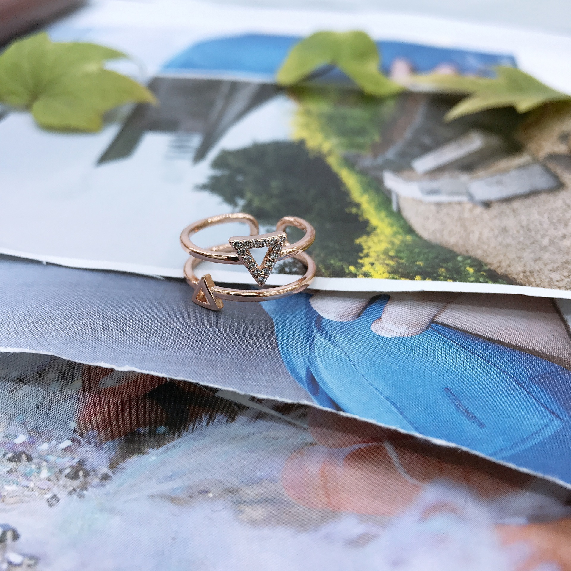 Cross-border bestseller accessory rings for women, popular zircon rings on the European and American fashion network, a bestseller in foreign trade accessories, fashionable and trendy Xinmingyang Specification image