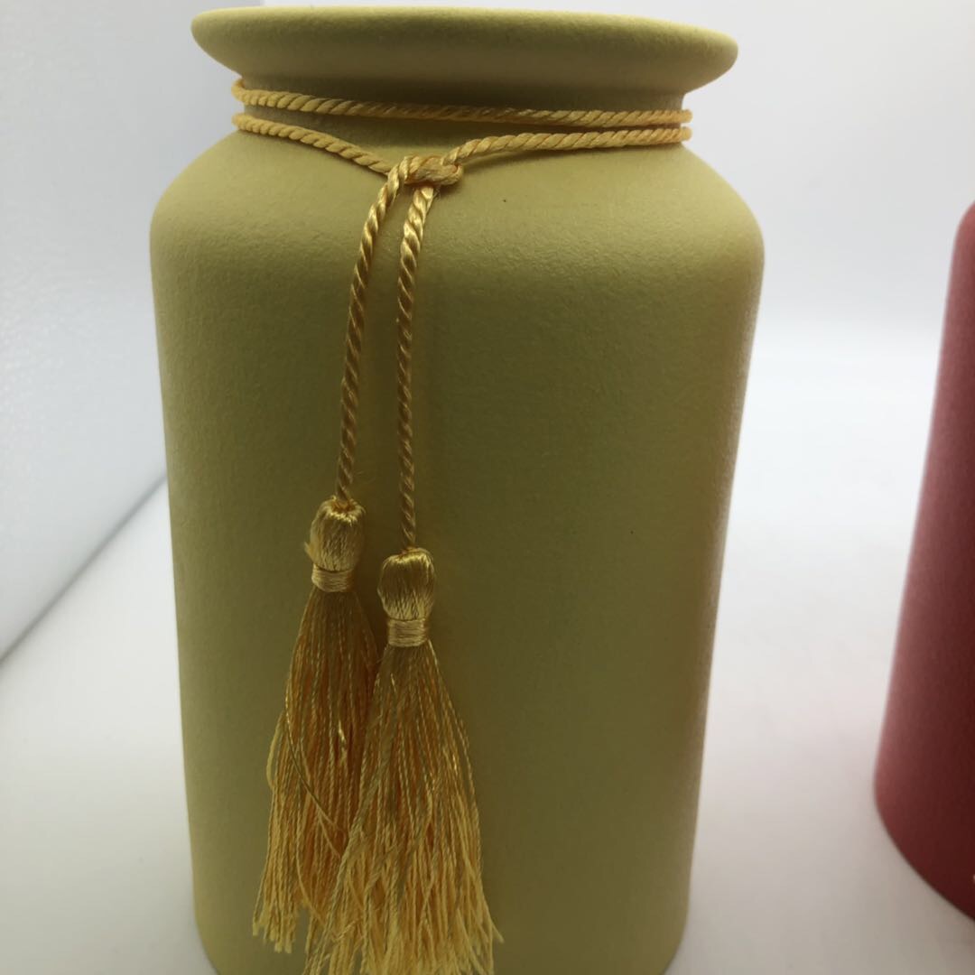 Fresh And Elegant Pure Ceramic Vase details Picture