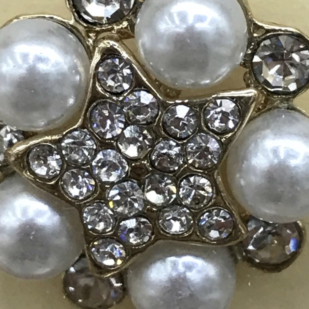 Alloy With Diamond Pearl Corsage Garment Decorative Accessories Specification drawing
