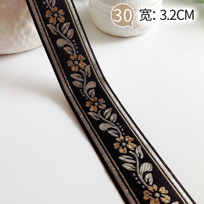 Flower Red White Wine Red Green Lace Flower Embroidery Lace Factory Direct Sales Specification drawing