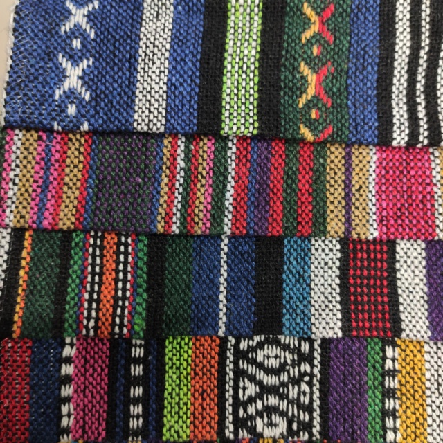 Ethnic-style linen fabric for clothing decoration is available in multiple colors and the price is negotiable Specification image