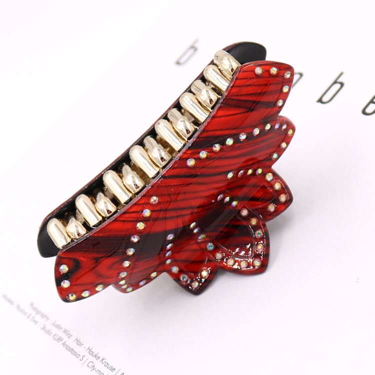 Manufacturers Wholesale Fashion Diamond Set Creative Hairpin Acetic Acid Foreign Trade Custom Headwear details Picture
