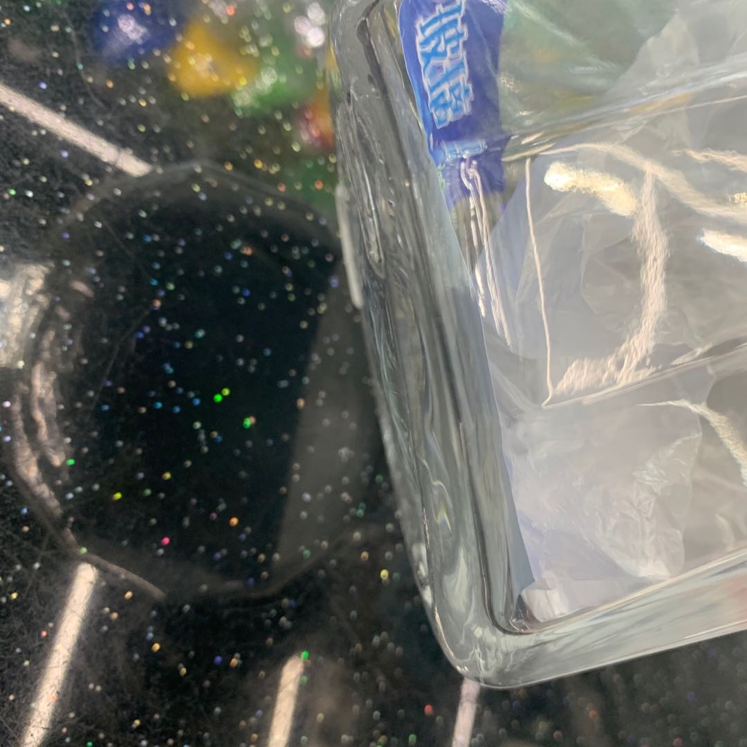 Transparent glass water cup with large capacity for household use Specification image