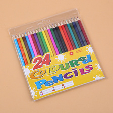 彩色铅笔OPP袋装专业彩铅 手绘彩色铅笔儿童12/18/24色套装