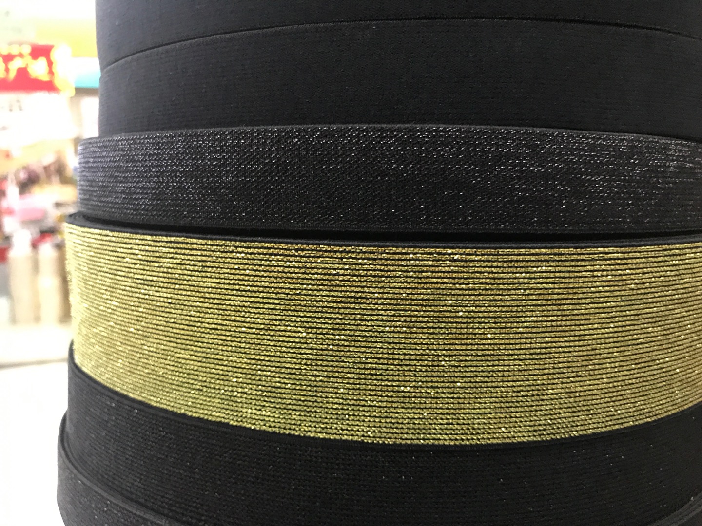 Gold Wire Elastic Band Wholesale 0.4-10Cm Wide Black And White Waistband Elastic Crochet Elastic Band